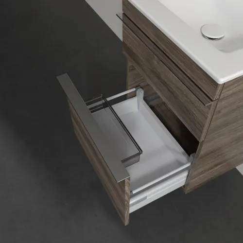 Bild von VILLEROY BOCH Venticello Waschbeckenunterschrank, 2 Auszüge, 466 x 590 x 425 mm, Stone Oak / Stone Oak #A92201RK
