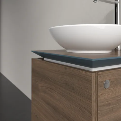 Bild von VILLEROY BOCH Legato Waschbeckenunterschrank, 1 Auszug, 450 x 380 x 500 mm, Arizona Oak / Arizona Oak #B56500VH