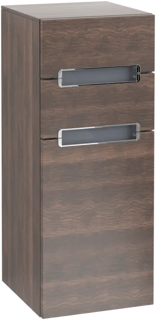 εικόνα του VILLEROY BOCH Subway 2.0 Side cabinet, 1 door, 2 drawers, 356 x 857 x 370 mm, Arizona Oak / Glass White #A7131SVH