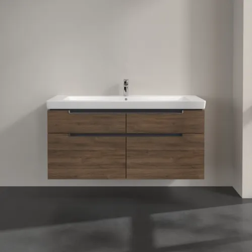 Bild von VILLEROY BOCH Subway 2.0 Waschbeckenunterschrank, 4 Auszüge, 1287 x 590 x 449 mm, Arizona Oak #A91610VH
