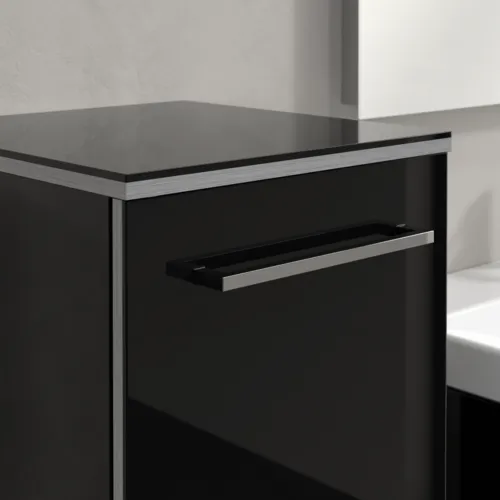 Bild von VILLEROY BOCH Avento Seitenschrank, 1 Tür, 350 x 890 x 405 mm, Crystal Black #A89500B3