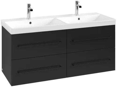 Obrázek VILLEROY BOCH Avento toaletní skříňka, 4 výsuvy, 1180 x 514 x 484 mm, Volcano Black #A89310VL