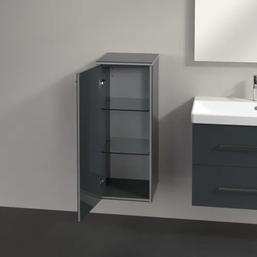 Bild von VILLEROY BOCH Avento Seitenschrank, 1 Tür, 350 x 890 x 405 mm, Crystal Grey #A89500B1