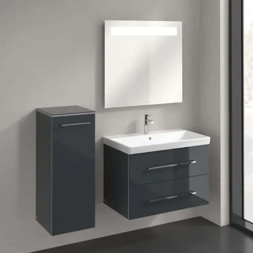 Bild von VILLEROY BOCH Avento Seitenschrank, 1 Tür, 350 x 890 x 405 mm, Crystal Grey #A89500B1