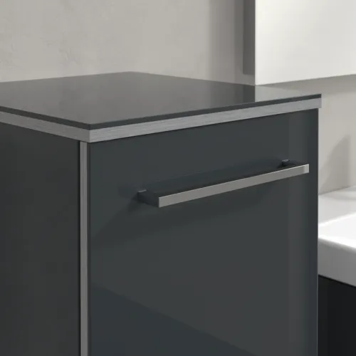 Bild von VILLEROY BOCH Avento Seitenschrank, 1 Tür, 350 x 890 x 405 mm, Crystal Grey #A89500B1