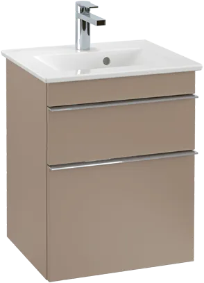 Picture of VILLEROY BOCH Venticello Vanity unit, 2 pull-out compartments, 466 x 590 x 425 mm, Volcano Black / Volcano Black #A92201VL