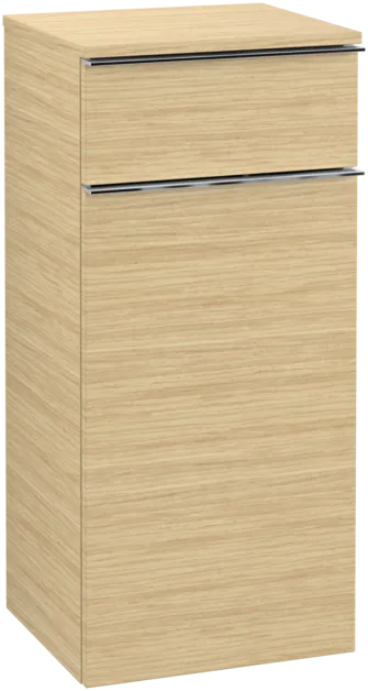 Picture of VILLEROY BOCH Venticello Side cabinet, 1 door, 1 drawer, 404 x 866 x 372 mm, Nordic Oak / Nordic Oak #A95011VJ