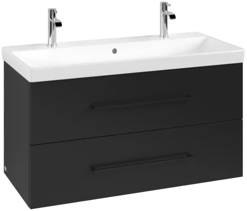 Obrázek VILLEROY BOCH Avento toaletní skříňka, 2 výsuvy, 976 x 514 x 484 mm, Volcano Black #A89210VL