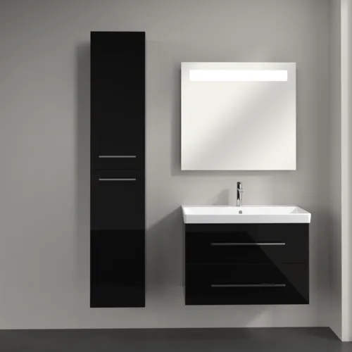 VILLEROY BOCH Avento Hochschrank, 2 Türen, 350 x 1760 x 404 mm, Crystal Black #A89400B3, Bild 3