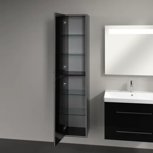 VILLEROY BOCH Avento Hochschrank, 2 Türen, 350 x 1760 x 404 mm, Crystal Black #A89400B3, Bild 4