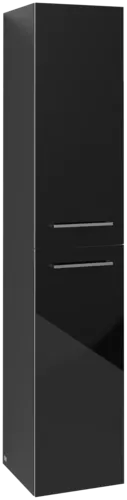 εικόνα του VILLEROY BOCH Avento Tall cabinet, 2 doors, 350 x 1760 x 404 mm, Crystal Black #A89400B3