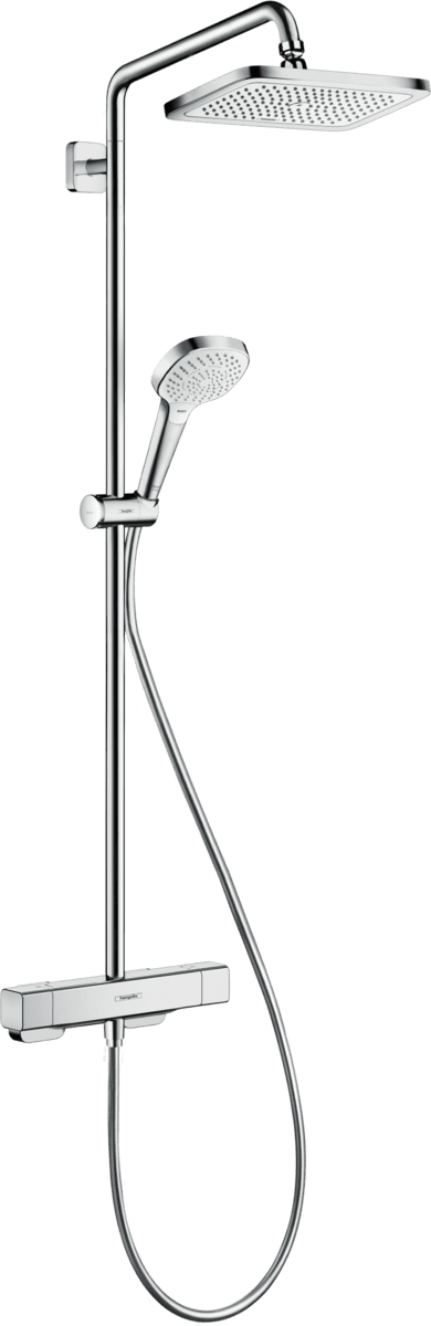 Bild von HANSGROHE Croma E Showerpipe 280 1jet mit Thermostat Ecostat E #27630000 - Chrom