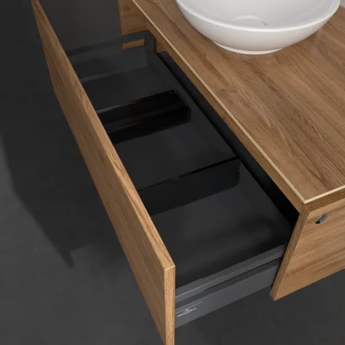 Bild von VILLEROY BOCH Legato Waschbeckenunterschrank, 1 Auszug, 1000 x 380 x 500 mm, Kansas Oak / Kansas Oak #B57100RH