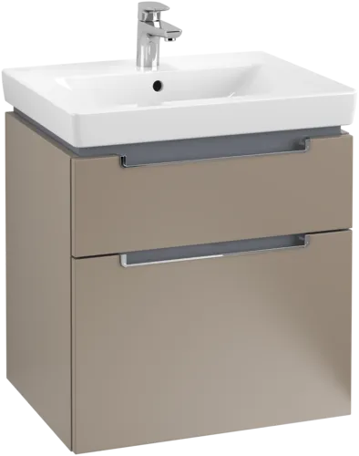 VILLEROY BOCH Subway 2.0 Vanity unit, 2 pull-out compartments, 587 x 590 x 454 mm, Truffle Grey #A90910VG resmi