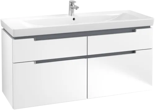 VILLEROY BOCH Subway 2.0 Vanity unit, 4 pull-out compartments, 1287 x 590 x 449 mm, White Matt #A91610MS resmi