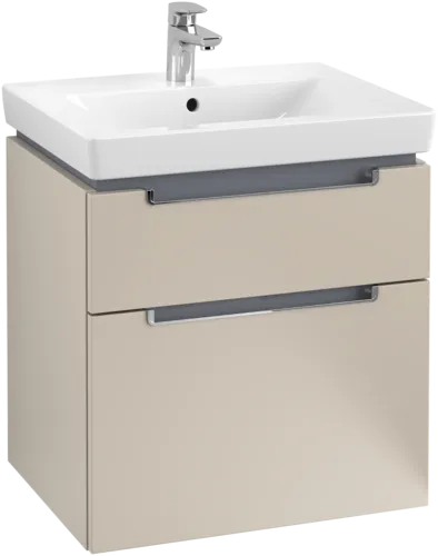 VILLEROY BOCH Subway 2.0 Vanity unit, 2 pull-out compartments, 587 x 590 x 454 mm, Soft Grey #A90910VK resmi