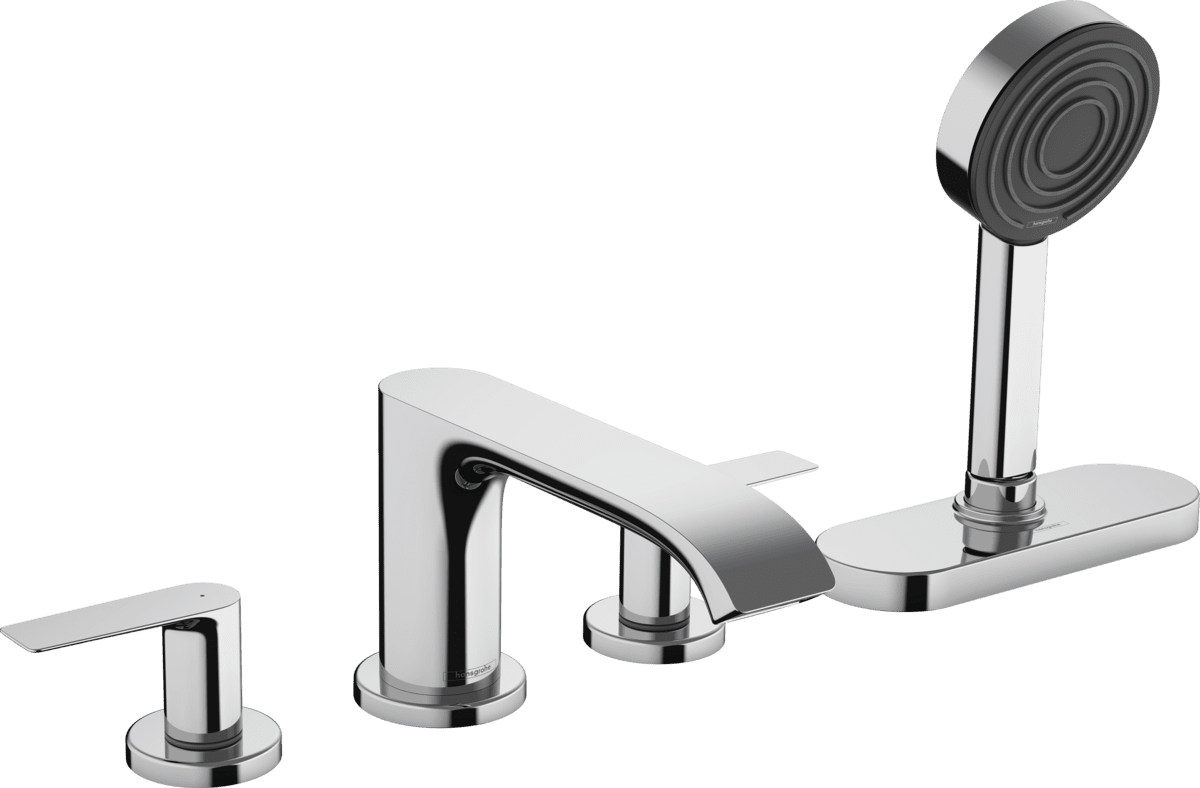 Picture of HANSGROHE Vivenis 4-hole rim mounted bath mixer with sBox Chrome 75444000