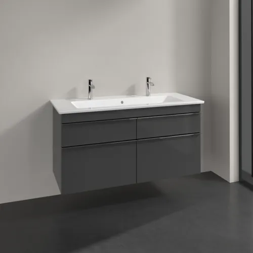 VILLEROY BOCH Venticello Waschbeckenunterschrank, 4 Auszüge, 1153 x 590 x 502 mm, Glossy Grey / Glossy Grey #A92901FP, Bild 2