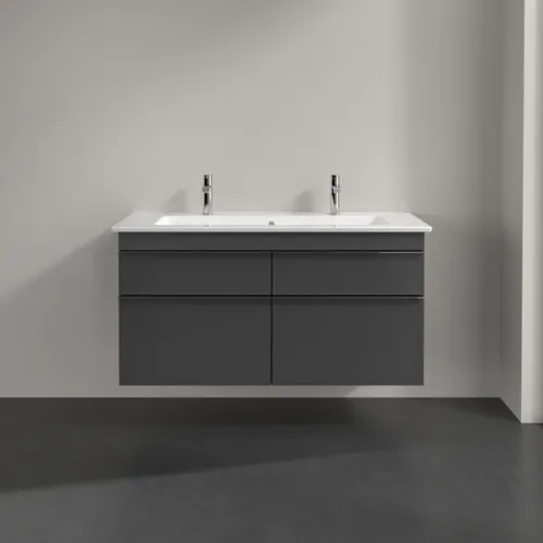 VILLEROY BOCH Venticello Waschbeckenunterschrank, 4 Auszüge, 1153 x 590 x 502 mm, Glossy Grey / Glossy Grey #A92901FP, Bild 3
