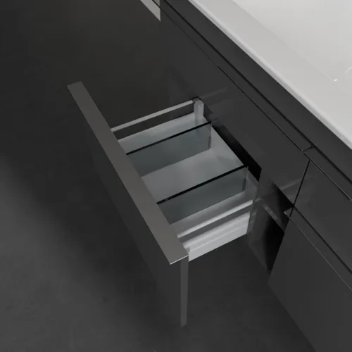 VILLEROY BOCH Venticello Waschbeckenunterschrank, 4 Auszüge, 1153 x 590 x 502 mm, Glossy Grey / Glossy Grey #A92901FP, Bild 6