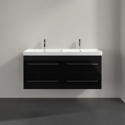 VILLEROY BOCH Avento Waschbeckenunterschrank, 4 Auszüge, 1180 x 514 x 484 mm, Crystal Black #A89300B3, Bild 3