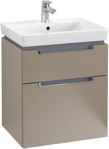 VILLEROY BOCH Subway 2.0 Vanity unit, 2 pull-out compartments, 537 x 590 x 423 mm, Truffle Grey #A90810VG resmi