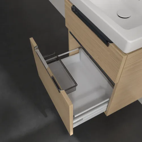 Bild von VILLEROY BOCH Subway 2.0 Waschbeckenunterschrank, 2 Auszüge, 537 x 590 x 423 mm, Nordic Oak #A90810VJ