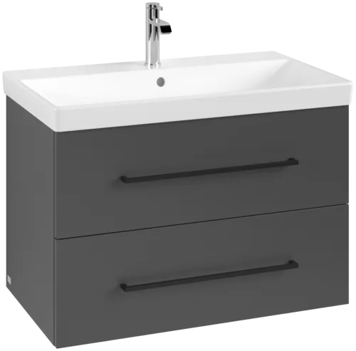 VILLEROY BOCH Avento Vanity unit, 2 pull-out compartments, 776 x 514 x 484 mm, Graphite #A89110VR resmi