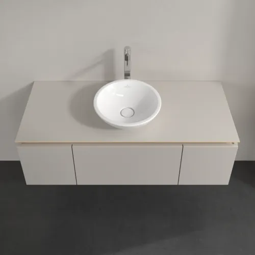 Bild von VILLEROY BOCH Legato Waschbeckenunterschrank, 3 Auszüge, 1200 x 380 x 500 mm, Soft Grey / Soft Grey #B57700VK