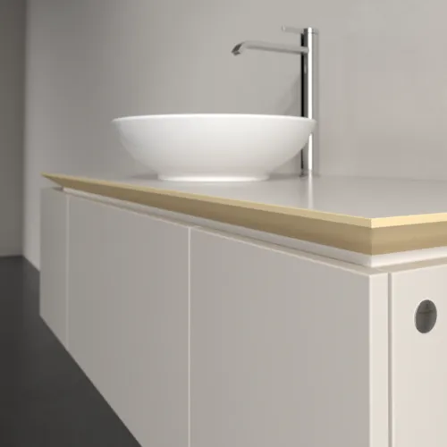 Bild von VILLEROY BOCH Legato Waschbeckenunterschrank, 3 Auszüge, 1200 x 380 x 500 mm, Soft Grey / Soft Grey #B57700VK