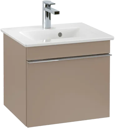 Picture of VILLEROY BOCH Venticello Vanity unit, 1 pull-out compartment, 466 x 420 x 425 mm, Volcano Black / Volcano Black #A93101VL