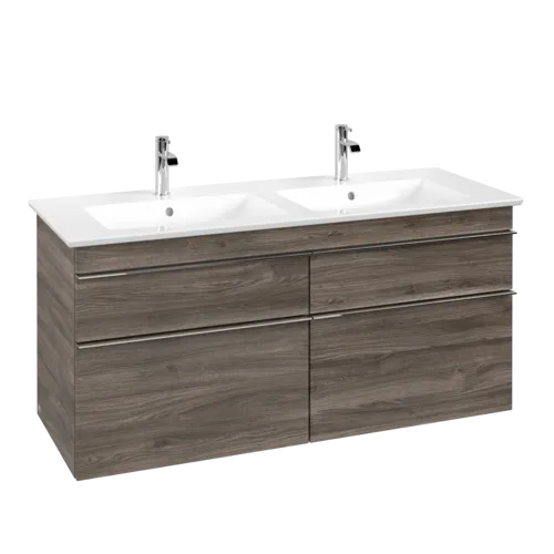 Picture of VILLEROY BOCH Venticello Vanity unit, 4 pull-out compartments, 1253 x 590 x 502 mm, Stone Oak / Stone Oak #A93001RK