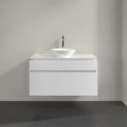 Bild von VILLEROY BOCH Legato Waschbeckenunterschrank, 2 Auszüge, 1000 x 550 x 500 mm, Glossy White / Glossy White #B57200DH