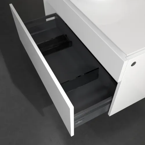 Bild von VILLEROY BOCH Legato Waschbeckenunterschrank, 2 Auszüge, 1000 x 550 x 500 mm, Glossy White / Glossy White #B57200DH