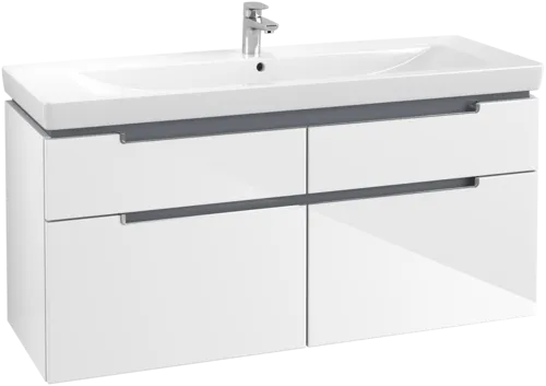 VILLEROY BOCH Subway 2.0 Vanity unit, 4 pull-out compartments, 1287 x 590 x 449 mm, Glossy White #A91610DH resmi