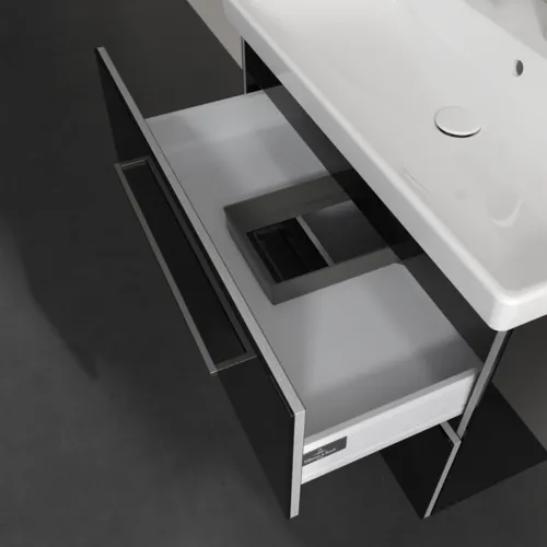 Bild von VILLEROY BOCH Avento Waschbeckenunterschrank, 2 Auszüge, 780 x 514 x 484 mm, Crystal Black #A89100B3