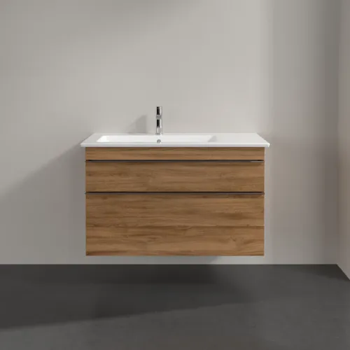Picture of VILLEROY BOCH Venticello Vanity unit, 2 pull-out compartments, 953 x 590 x 502 mm, Oak Kansas / Oak Kansas #A92701RH