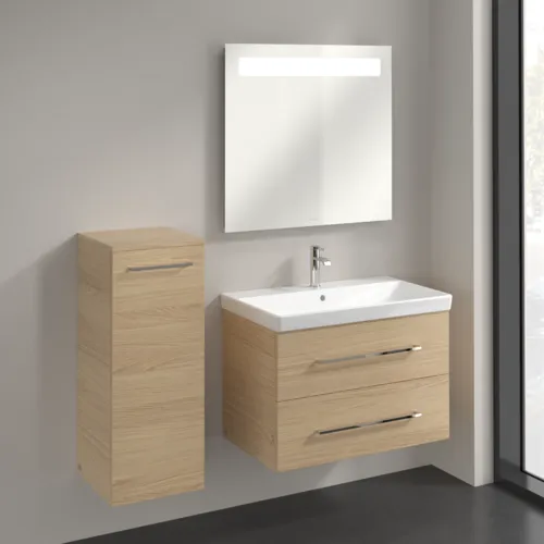 Bild von VILLEROY BOCH Avento Seitenschrank, 1 Tür, 347 x 888 x 405 mm, Nordic Oak #A89500VJ
