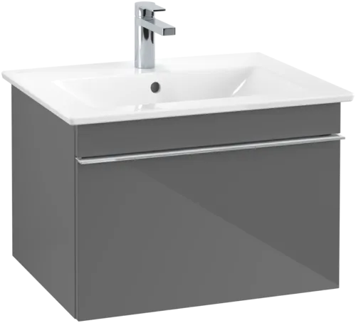 VILLEROY BOCH Venticello Vanity unit, 1 pull-out compartment, 603 x 420 x 502 mm, Glossy Grey / Glossy Grey #A93301FP resmi