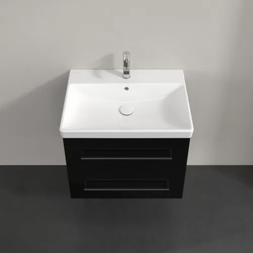 Picture of VILLEROY BOCH Avento Vanity unit, 2 pull-out compartments, 630 x 514 x 484 mm, Crystal Black #A89000B3