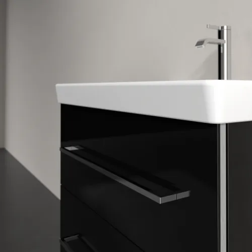 Picture of VILLEROY BOCH Avento Vanity unit, 2 pull-out compartments, 630 x 514 x 484 mm, Crystal Black #A89000B3