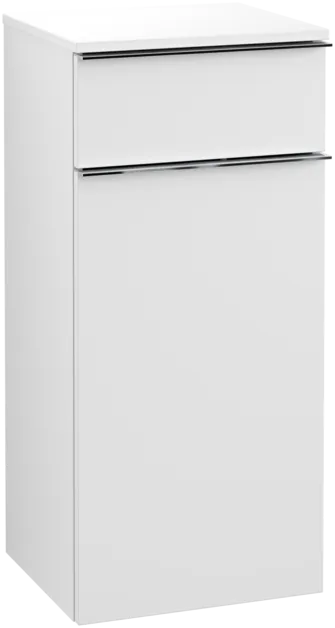 Зображення з  VILLEROY BOCH Venticello Side cabinet, 1 door, 1 drawer, 404 x 866 x 372 mm, White Matt / White Matt #A95001MS