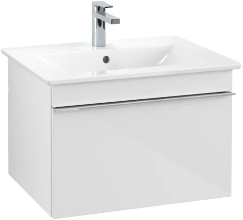 Picture of VILLEROY BOCH Venticello Vanity unit, 1 pull-out compartment, 603 x 420 x 502 mm, Glossy White / Glossy White #A93301DH