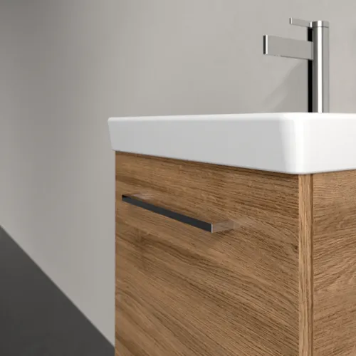 Picture of VILLEROY BOCH Avento Vanity unit, 1 door, 426 x 514 x 384 mm, Oak Kansas #A88700RH