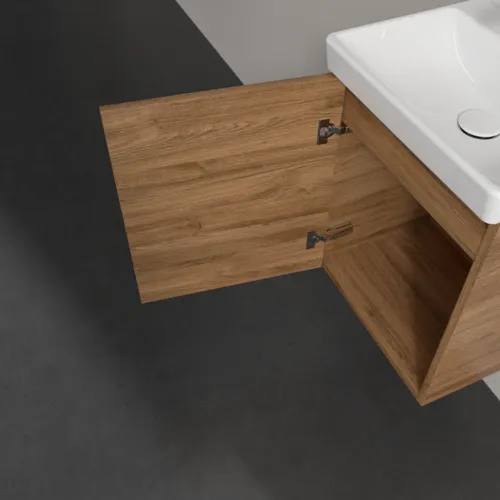 Picture of VILLEROY BOCH Avento Vanity unit, 1 door, 426 x 514 x 384 mm, Oak Kansas #A88700RH