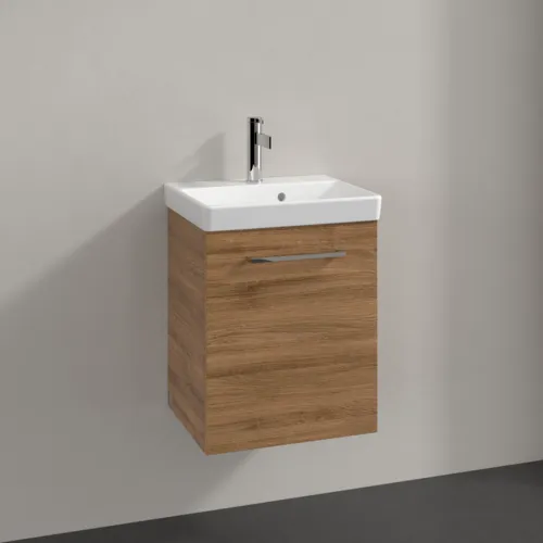 Picture of VILLEROY BOCH Avento Vanity unit, 1 door, 426 x 514 x 384 mm, Oak Kansas #A88700RH