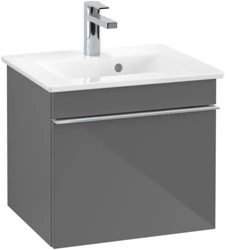 Obrázek VILLEROY BOCH Venticello toaletní skříňka, 1 zásuvka, 466 x 420 x 425 mm, lesklá šedá / lesklá šedá #A93101FP
