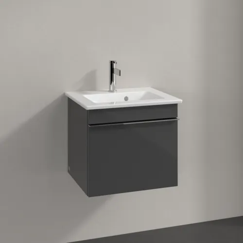 Bild von VILLEROY BOCH Venticello Waschbeckenunterschrank, 1 Auszug, 466 x 420 x 425 mm, Glossy Grey / Glossy Grey #A93101FP