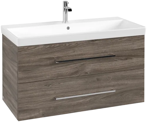 VILLEROY BOCH Avento Vanity unit, 2 pull-out compartments, 976 x 514 x 484 mm, Stone Oak #A89200RK resmi