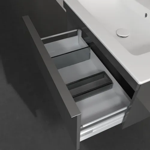 Bild von VILLEROY BOCH Venticello Waschbeckenunterschrank, 1 Auszug, 753 x 420 x 502 mm, Glossy Grey / Glossy Grey #A93401FP